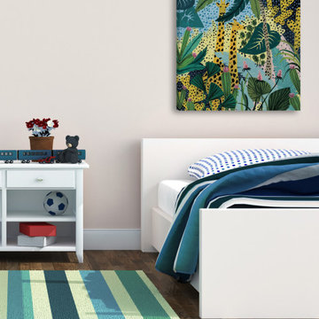 "Spotted Jungle" Painting Print on Wrapped Canvas