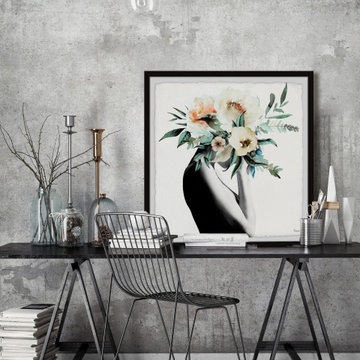 "Mysterious Bloom" Framed Painting Print