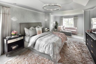 Example of a large trendy bedroom design in Atlanta