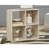 Ashley Furniture Socalle Four Cube Engineered Wood Organizer in Natural