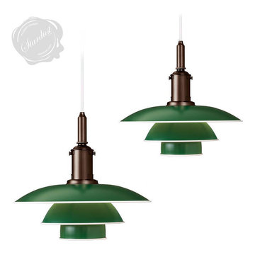 Danish Mid-Century * Modern Vintage Style Hanging Pendant Light Modern Fixture