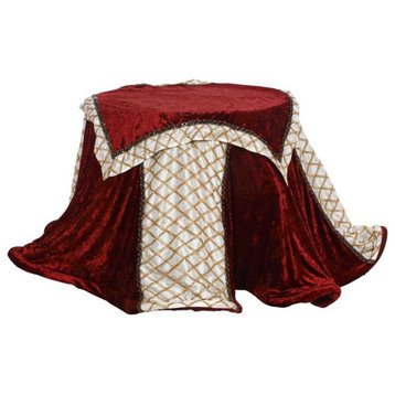 Mark Roberts Christmas 2019 Harlequin Baroque Tablecloth, Set of 2, 88"