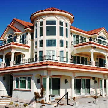 Mediterranean home on the beach, Ventnor, NJ, Chou residence, TJCarchitect