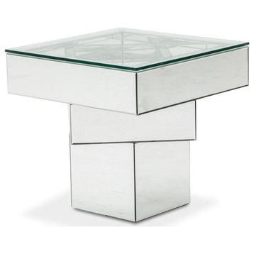 Montreal Geometric Square End Table