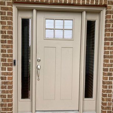 Double Steel Entry Door With Double Aluminum Storm Door
