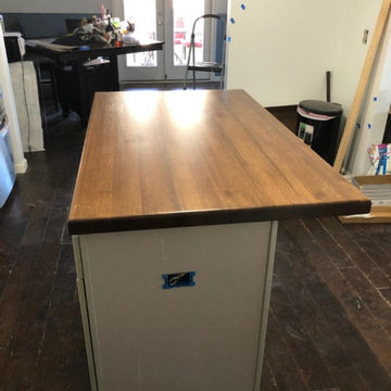 Butcher block counter top
