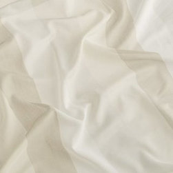 Ombre Natural Voile Roman blind and curtain - Curtains