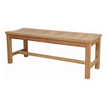 Madison 2-Seater 48" Backless Bench, 48"x17"x18"