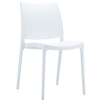 Compamia Maya Dining Chairs, Set of 2, White