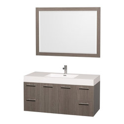Gray Oak Bathroom Vanities - Bathroom Vanities And Sink Consoles