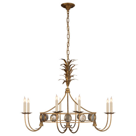 Gramercy Medium Ring Chandelier in Gilded Iron