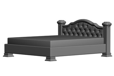 кровать в 3d