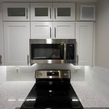 Compact White Galley Kitchen Refresh