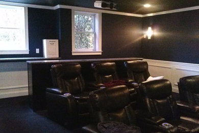 Example of a home theater design in Atlanta