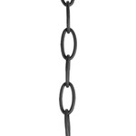 Progress Lighting - Ten feet of 9 gauge chain in Graphite finish - Ten feet of 9 gauge chain in Graphite finish. Solid chain permits installation of chain-hung fixtures on high ceilings. Maximum fixture weight 50 lbs.