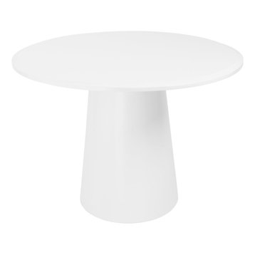 Deodat 79-inch Oval Dining Table, White