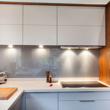 Grey Lay-on Flat Door Kitchen