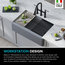Bellucci Workstation 33" Farmhouse Apron Granite Composite Kitchen Sink MGR