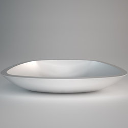 Teknoform Az Out White Rectangular Bath Sink - Bathroom Sinks