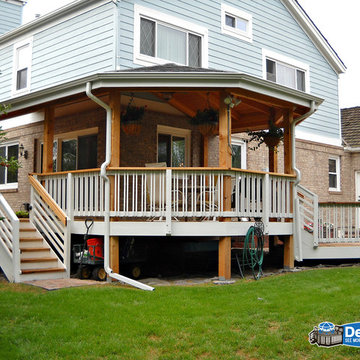 Gazebo Style Outdoor Room With a Paver Patio