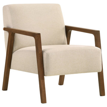 Omax Decor Fletcher Lounge Accent Chair, Beige