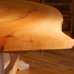 Live Edge Dining Tables with Trestle Base - Dining Tables
