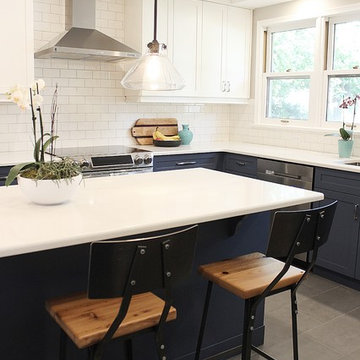Two Toned Family Kitchen