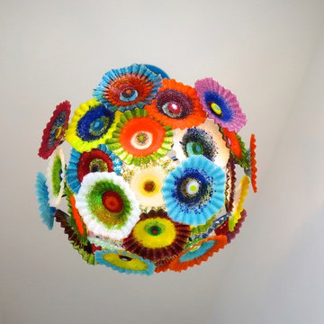 Flower Chandelier Installation : Seaside Park NJ Hurricane Sandy Reconstruction