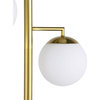 Coaster Sena 3-Light Contemporary Metal Trio Tree Floor Lamp in Gold