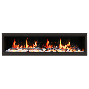 Litedeer Homes Latitude Built-in Smart Electric Fireplace With 1" Trim, 75" Wide