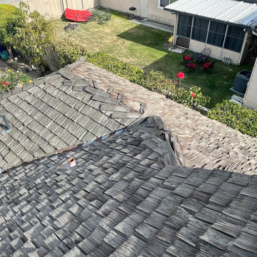 Wood Shake Roof to Shingle Roof