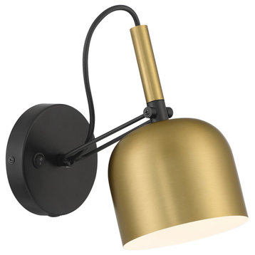 Ponti LED Reading Light, Dedicated LED, Antique Brushed Brass