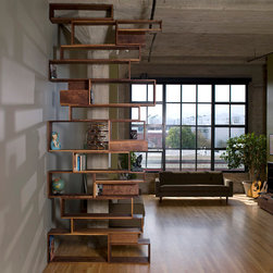 Walnut Shelving for Industrial Loft - Products