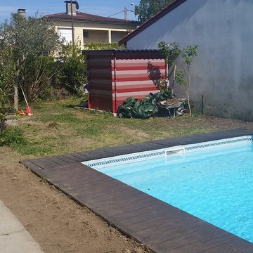 Jardin de ville - réintégrer la piscine