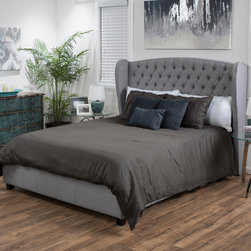 Ess Tufted Bed with Hydraulic Storage - Panel Beds