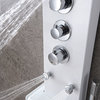 ANZZI Donna 60" Full Body Shower Panel With Heavy Rain Shower, White