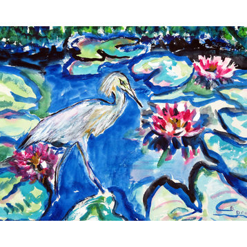 Heron & Waterlilies Door Mat 30x50