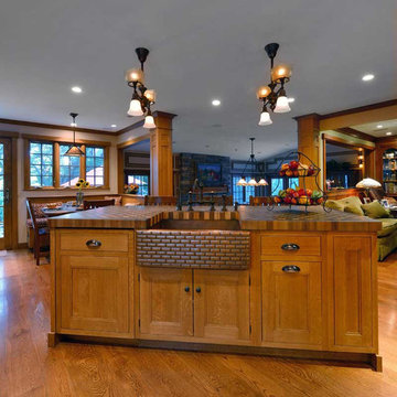 Port Washington, NY - Traditional - Walnut and Cherry Checkerboard Butcher Block