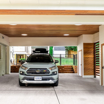 Contemporary Carport and Porch