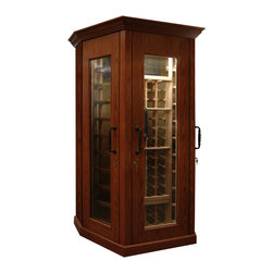 Custom Three Door Wine Cabinet - Wine And Bar Cabinets
