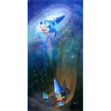 Disney Fine Art The Flight To Fantasy by JohnGallery Wrapped Giclee