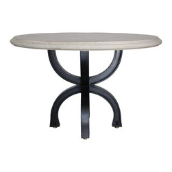 Tuscany Dining Table Base (Square) with Round Top - Dining Tables