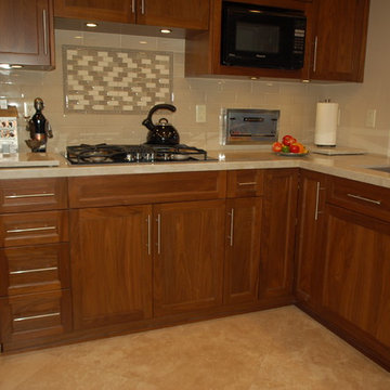 San Carlos - Traditional Kitchen Remodel Featuring Walnut Cabinetry