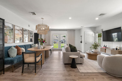Inspiration for an eclectic living room remodel in Boston