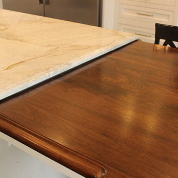 Jill's Walnut And Marble Island