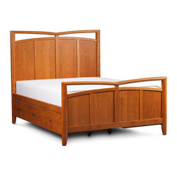 Monarch Panel Bed w/ Underneath Storage - Panel Beds