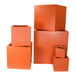 AuthenTEAK Lightweight Fiberglass Planters - Outdoor Pots And Planters