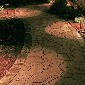 Landscape Lighting Along Pathway
