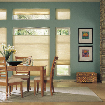 Top-down-bottom-up Honeycomb/Cellular  Shades make controlling the view from bot
