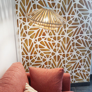 Projet Sermo : Un salon cosy avec espace de travail intégré